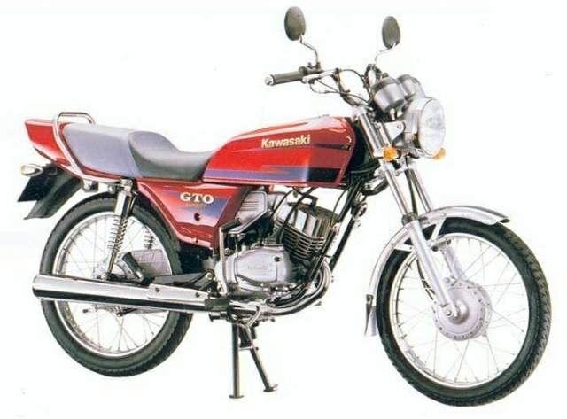 Kawasaki GTO125 motorcycle cdi ignition wiring diagram 